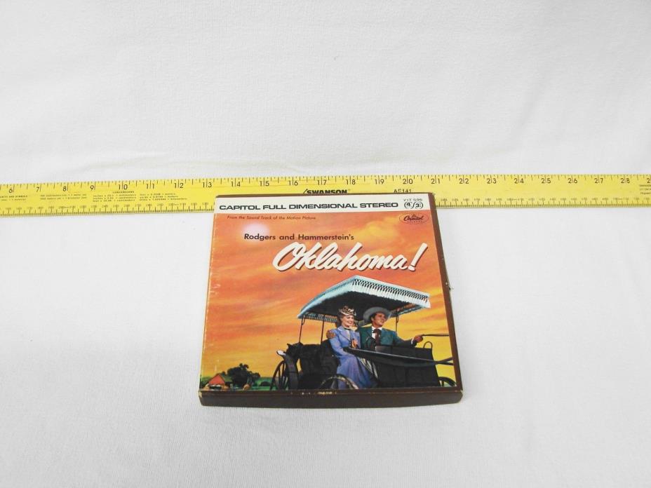 Roger and Hammerstein's Oklahoma! Reel to Reel Tape 4 Track IPS 3 3/4 CAPITOL