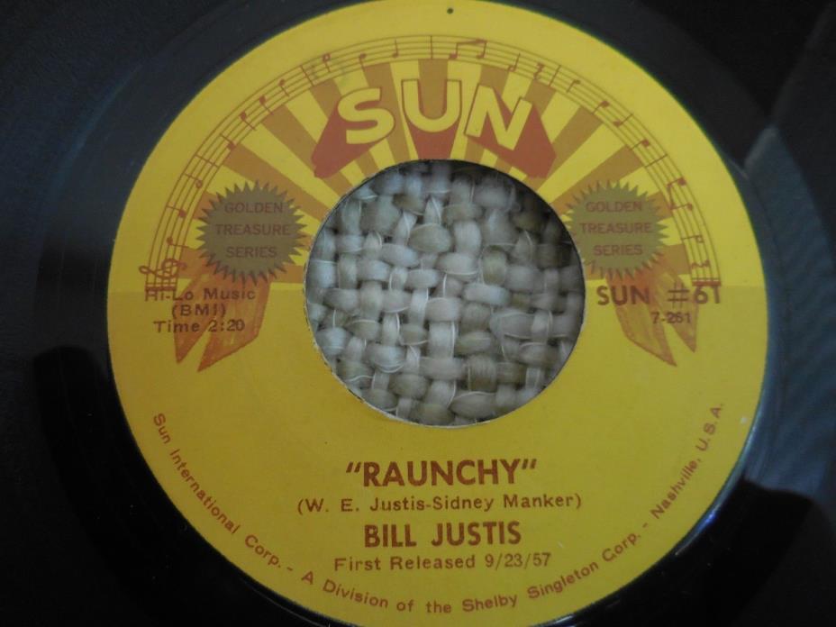 BILL JUSTIS===RAUNCHY  B/W  MIDNITE MAN==45=VG+
