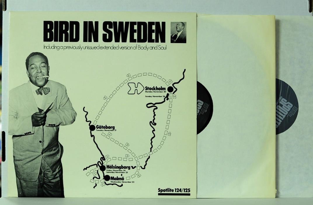 Charlie Parker...BIRD IN SWEDEN....Double LP....Spotlite 124/125
