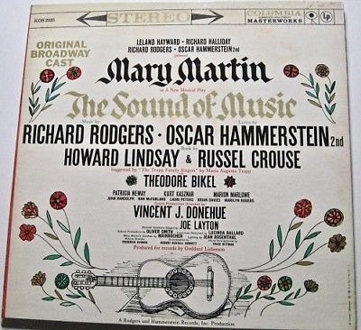 Rodgers & Hammerstein The Sound of Music Orig Bdwy Cast Columbia KOS 2020 NM