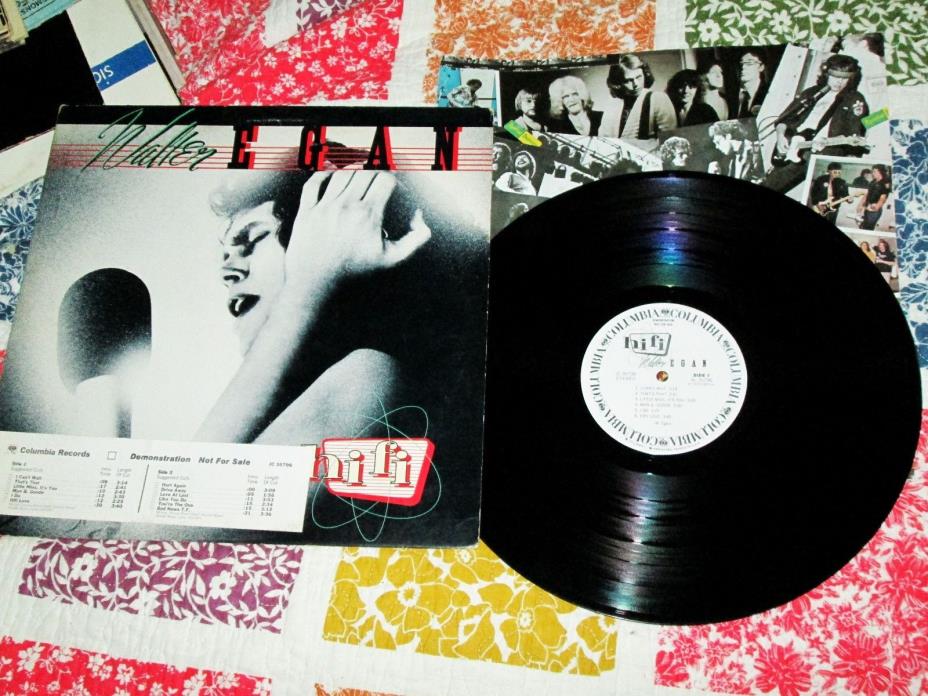 Walter Egan Hi Fi Record Album Columbia 35796 Promo WHITE Label 1979