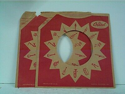 5- CAPITOL COMPANY 45's SLEEVES  LOT # B-22