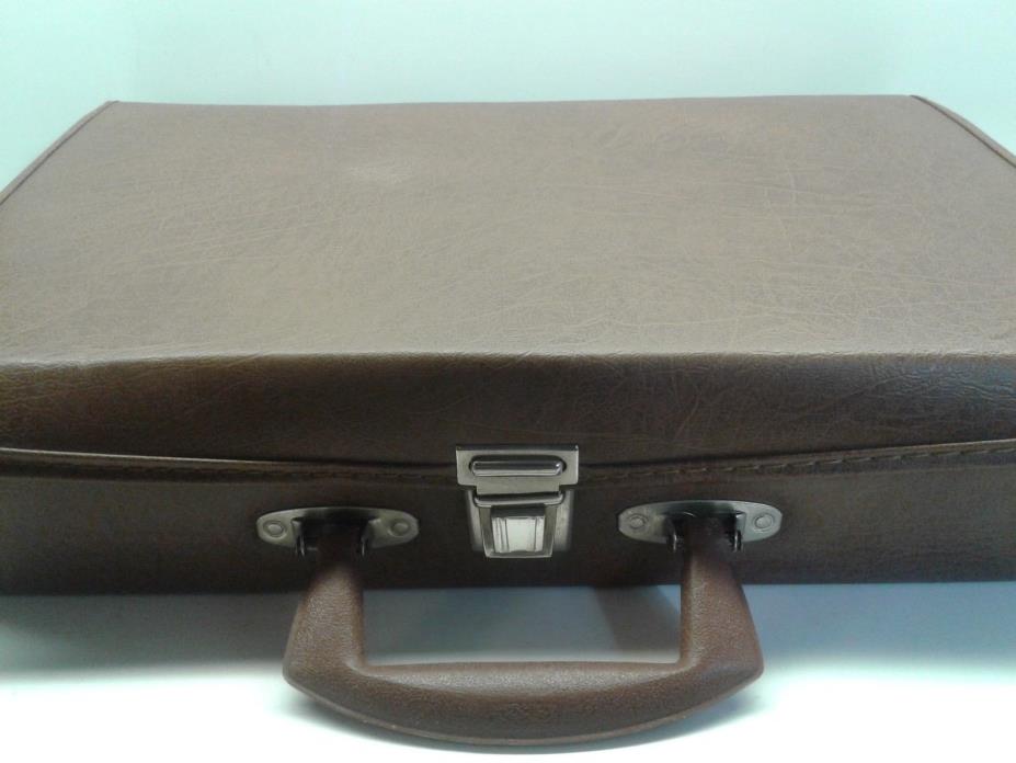 Vintage Cassette Tape Case - Faux Leather, Holds 30 Cassettes