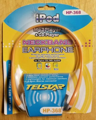 Telstar Neckband Headphones HP-368 For Digital CD/MP3/iPod NEW & On SALE!