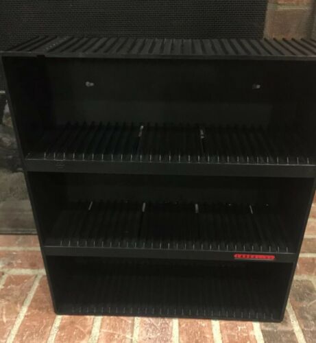 Laserline CD90 90 CD Storage Holder Stand Organizer Black Plastic Wall Mountable