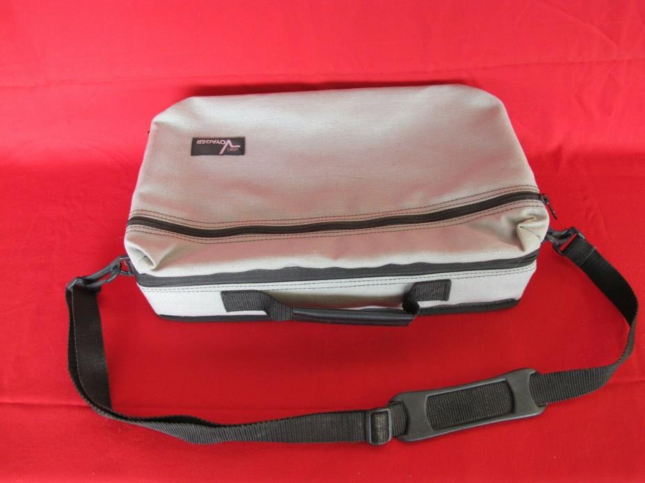 LEBO Voyager 30 Cassette Tape Carry Case Holder outside pocket & shoulder Strap