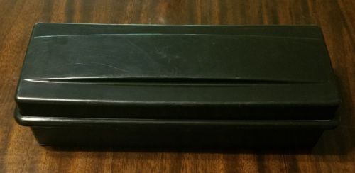 Alpha Cassette Hard Plastic Storage Black Case Box Holds 15-24 Cassette Tapes