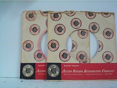 2- ALLIED COMPANY 45's SLEEVES  LOT # A-6