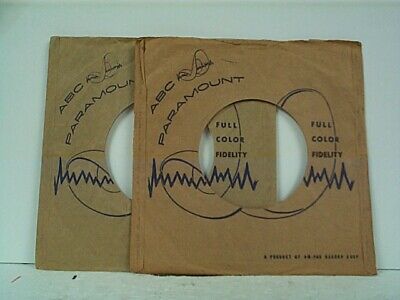 2- ABC PARAMOUNT COMPANY 45's SLEEVES  LOT # A-5