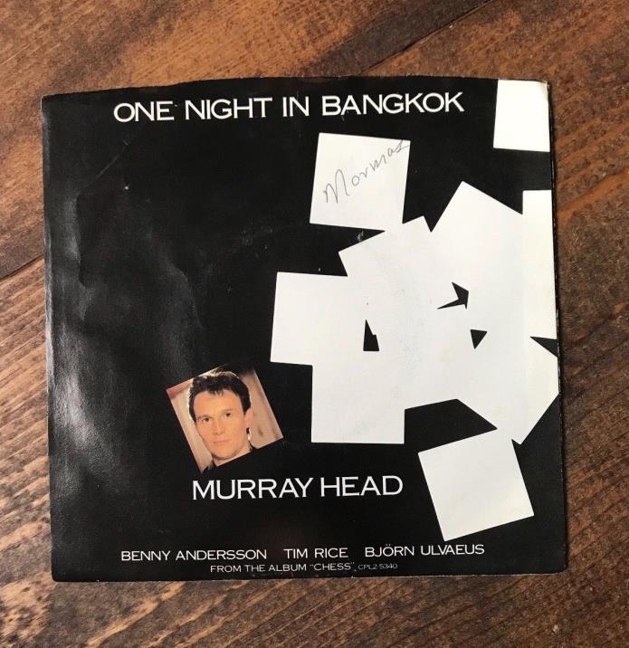Murray Head-One Night In Bangkok-Merano-45 RPM Record Sleeve-Cover-7