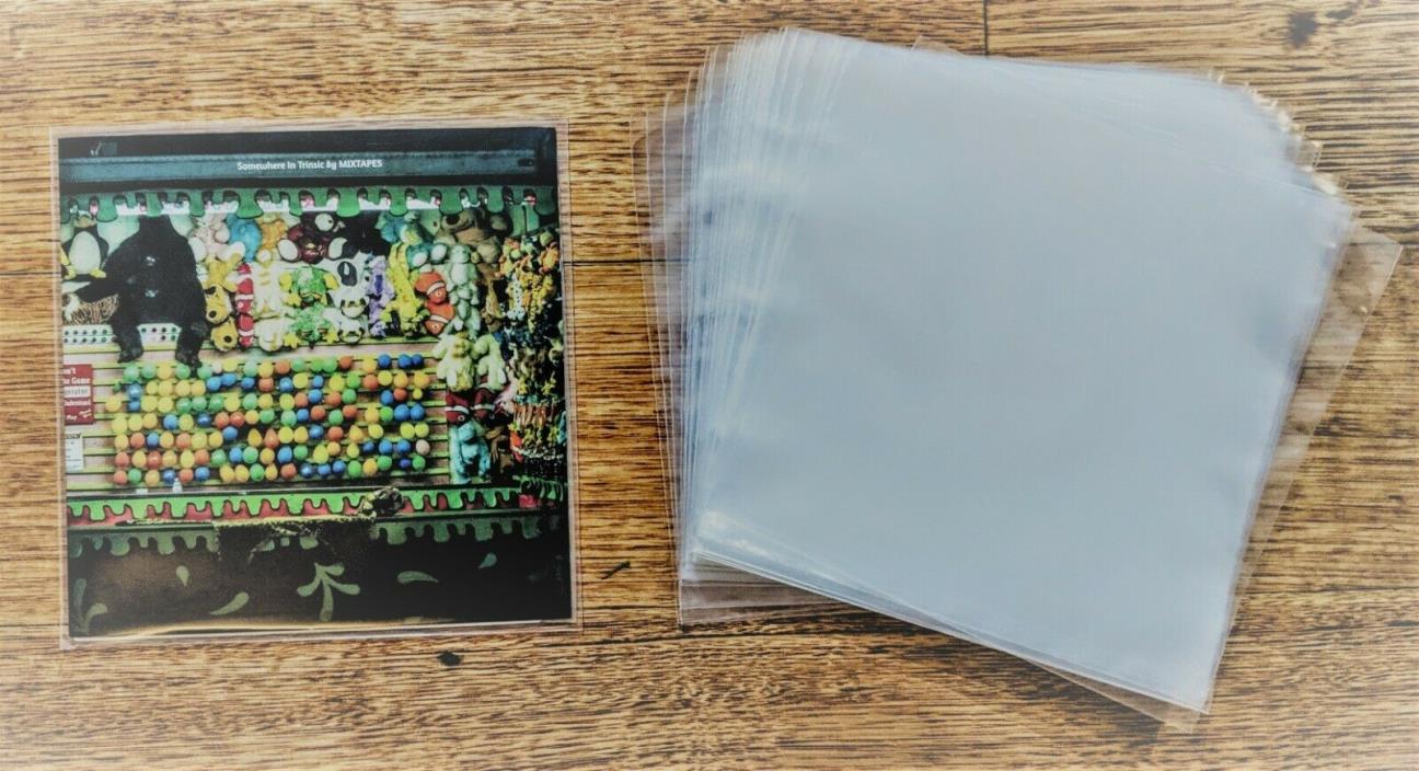 40 Protective Outer Sleeves 7? Vinyl Records - Clear Sleeves for EPs