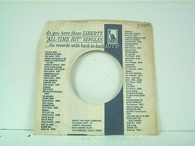 3- LIBERTY COMPANY 45's SLEEVES  LOT # A-532