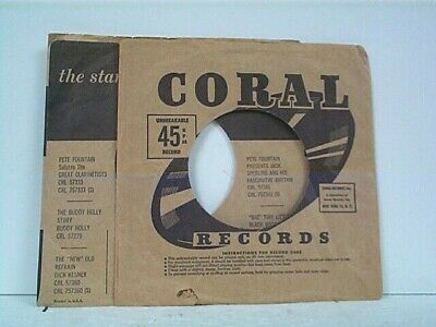 2- CORAL COMPANY 45's SLEEVES  LOT # B-43