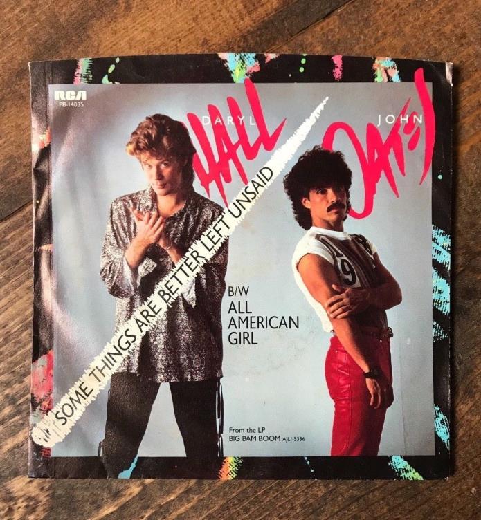 Hall & Oates-Some Things Are Better Left-45 RPM Record Sleeve-Cover-7