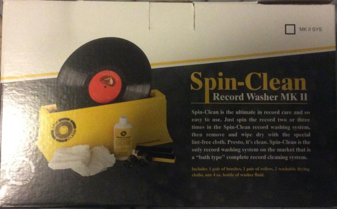 Spin-Clean Record Washer MKII Complete Package (Deluxe Kit) Open Box For Photos