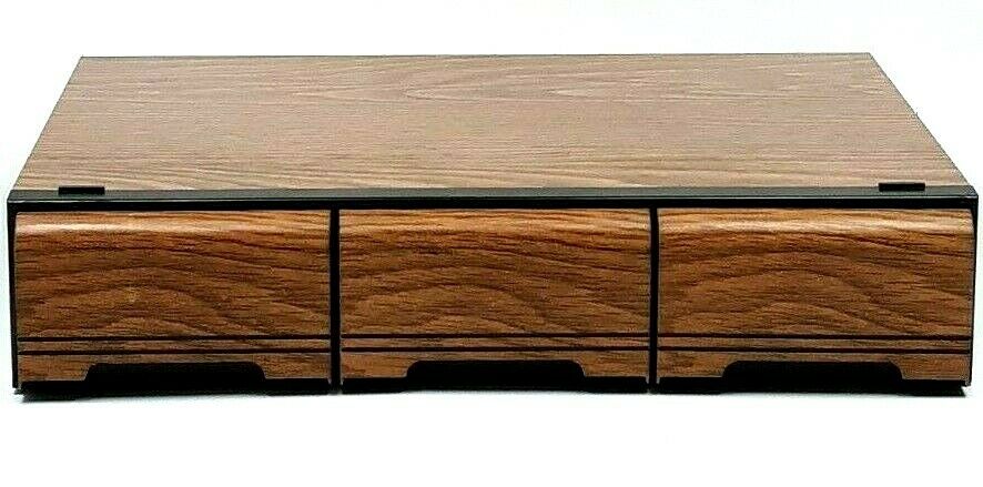 Vintage Audio Cassette Tape Holder Stack-able 42 Tapes Storage Case Kenmark