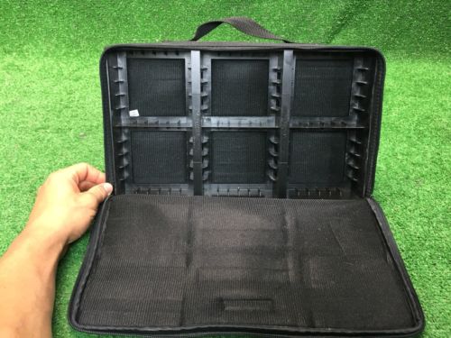 Vtg CASE LOGIC Sprint BLACK NYLON 30 / 36 CASSETTE TAPE STORAGE TAPES Storage