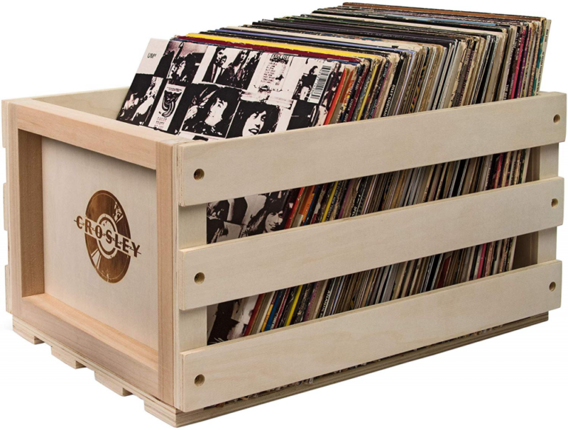 Vinyl Record Storage LP Crate Album Box Holder Vintage Case Records Display