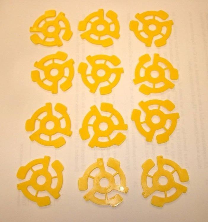12 New YELLOW 45 RPM 7