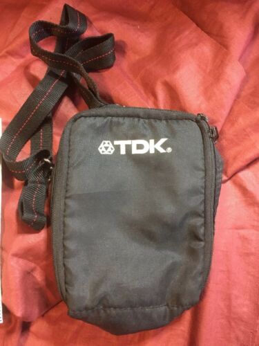 TDK Soft Cassette Carrying Case With Strap Black 7