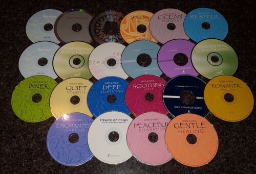 22 Spa/yoga/relaxation/massage CD's With Carry Case