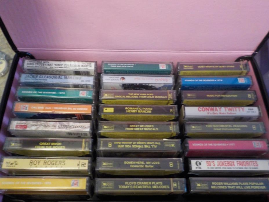 Nice 24 Cassette Tape Case including 24 Cassettes