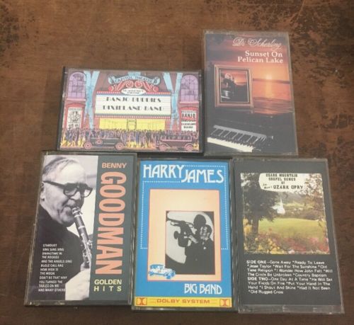 Lot of 5 Vintage Instrumental Cassette Tapes
