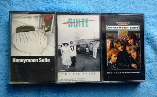 HONEYMOON SUITE 3 Cassette Tape Lot Hard Rock Glam Metal Big Prize Racing After