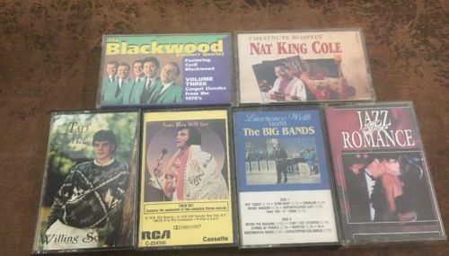 Lot of 6 Various Vintage Cassette Tapes