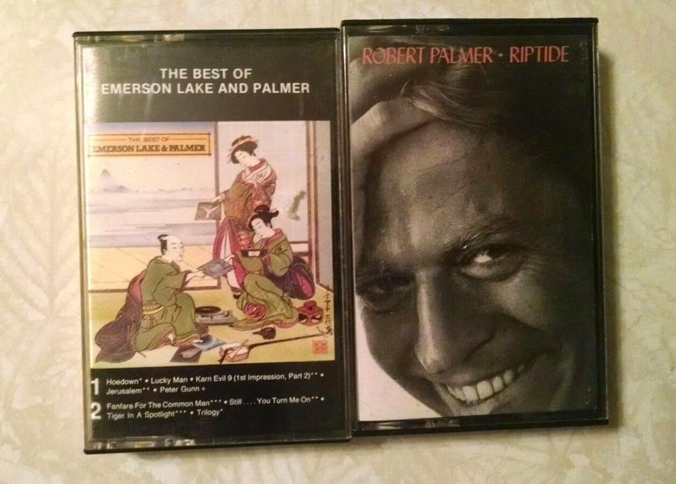 Robert Palmer Riptide Emerson Lake and Palmer The Best of Cassette Tapes