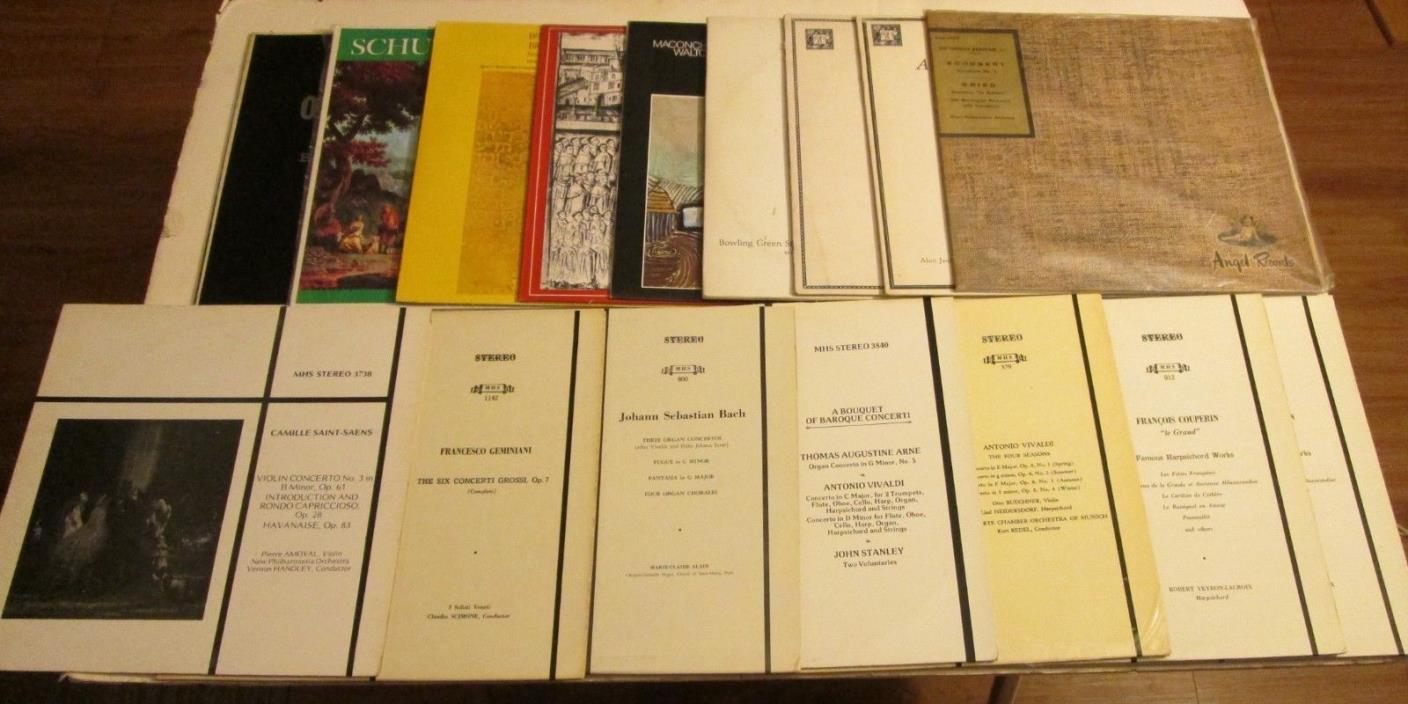 Lot of 19 Classical Music Vinyl Records RARE OOP Vintage Symphony Waltz Piano