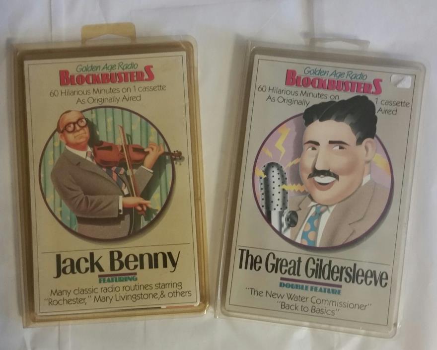 Pair of Golden Age Radio Cassettes featuring: Jack Benny & The Great Gildersleve