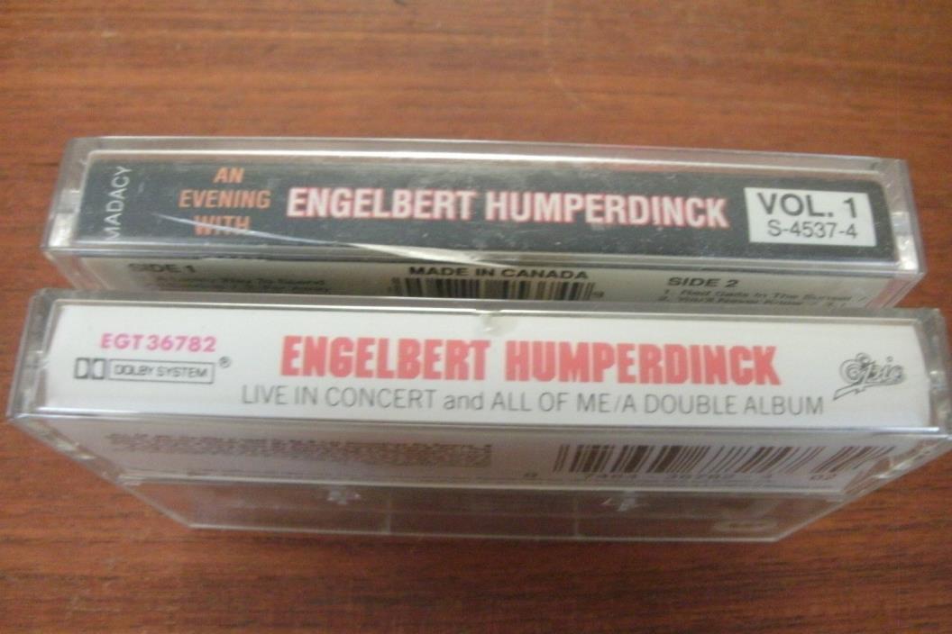 Lot of 2 Engllbert Humperdinck Cassettes, Two Tapes