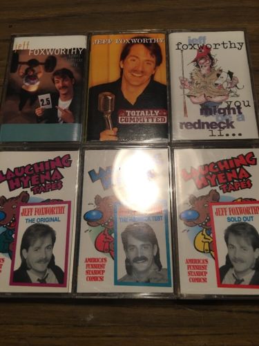 JEFF FOXWORTHY 6 Cassette Tape Lot Redneck Stand Up Comedy