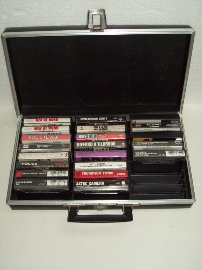 Vintage Cassettes in Case ~ Stewert, Petty, Police, Segar, Duran, Men @ Work etc