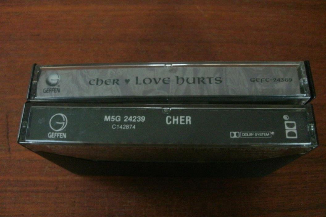 Lot of 2 Cher Music Cassettes, Two Tapes