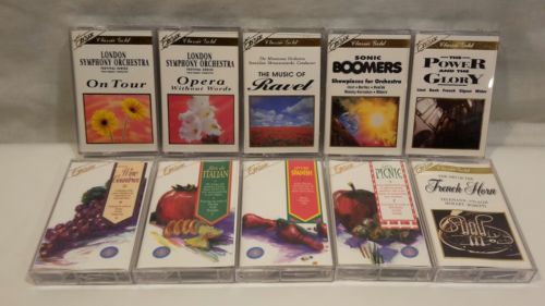 Lot of 10 orchestra opera Classics Cassette Tapes Excelsior Recordings