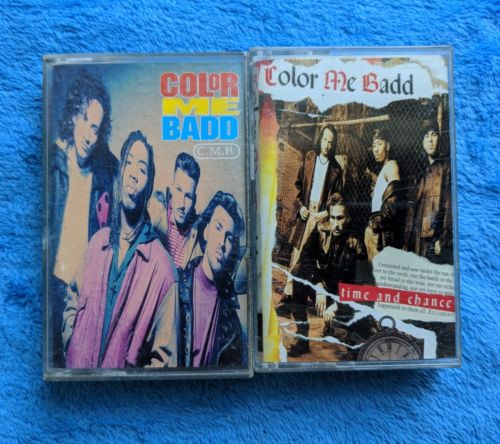 COLOR ME BADD 2 Cassette Tape Lot C.M.B. Time And Chance 1990's R&B Pop