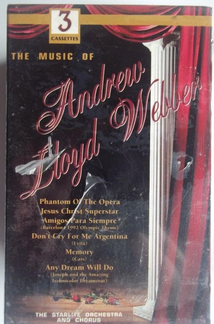 3~Cassettes~Music of Andrew Lloyd Weber-Phantom of The Opera-Any Dream Will Do-