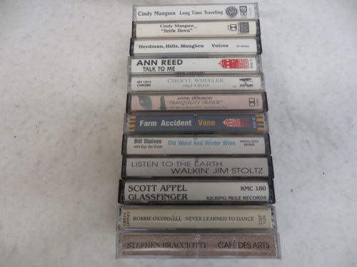 11 Cassette tapes of Folk