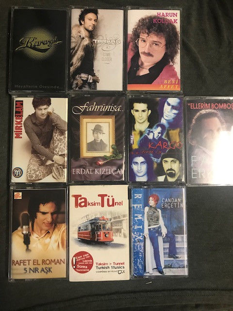 Lot of Turkish Pop Music Cassettes  - Quantity 10