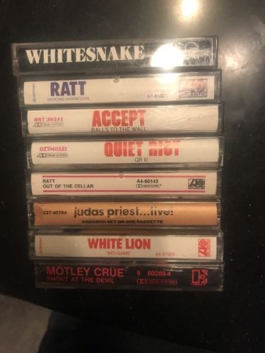 Cassette Tape Lot - Big Hair, Glam Band, Cassette Tapes