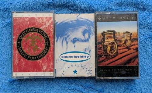 QUEENSRYCHE 3 Cassette Tape Lot Progressive Heavy Metal Hear In The Now Frontier