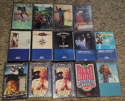 14 Jimmy Buffett Cassette/Tape Feeding Frenzy/China/Beaches/Havana/Hot Water/Sai