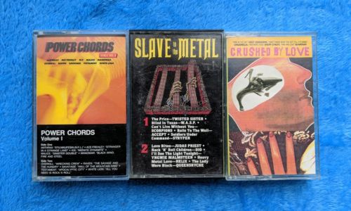 HEAVY METAL 3 Cassette Tape Compilation Lot Thrash Ozzy Wasp Overkill Testament