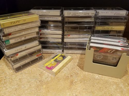 Music Cassette Tapes (Lot) and Cassette Recordable See Photos. Very good Shape
