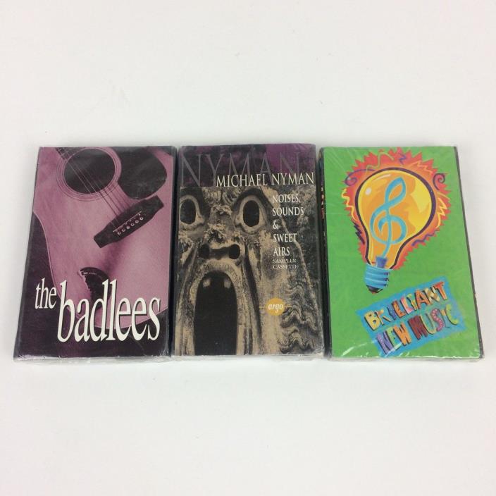 The Badlees Michael Nyman Dave Koz Phil Perry Promo cassettes Sealed 1990s