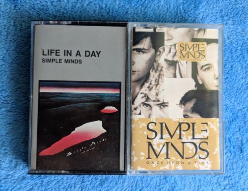 SIMPLE MINDS 2 Cassette Tape Lot New Wave Rock Life In A Day Once Upon A Time