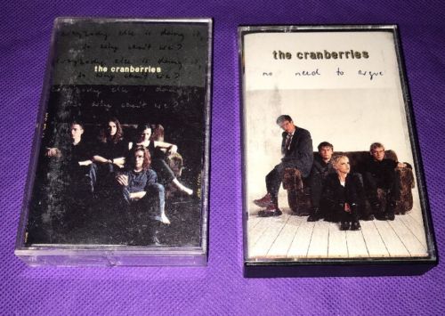 Lot Of 2 The Cranberries Cassette Tapes No Need to Argue & Everybody Else Is Doi