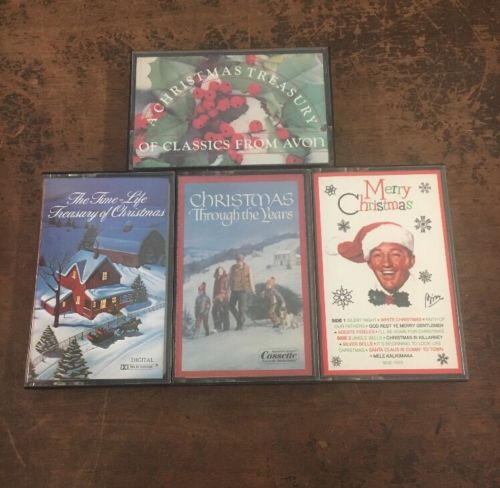 Lot of 4 Vintage Christmas Cassettes